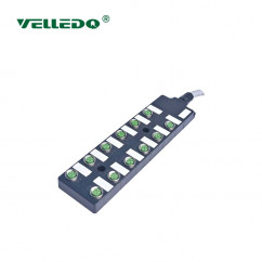 Распределительная коробка VELLEDQ M12-A3-12K4P-3.0PUR/GY